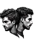 Twin Brothers tattoo design idea