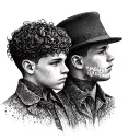 Twin Brothers tattoo design idea