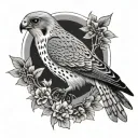 Kestrel tattoo design idea