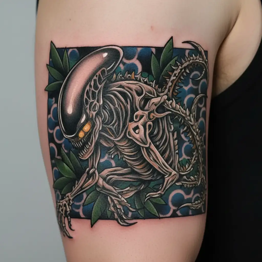 Xenomorph tattoo design idea