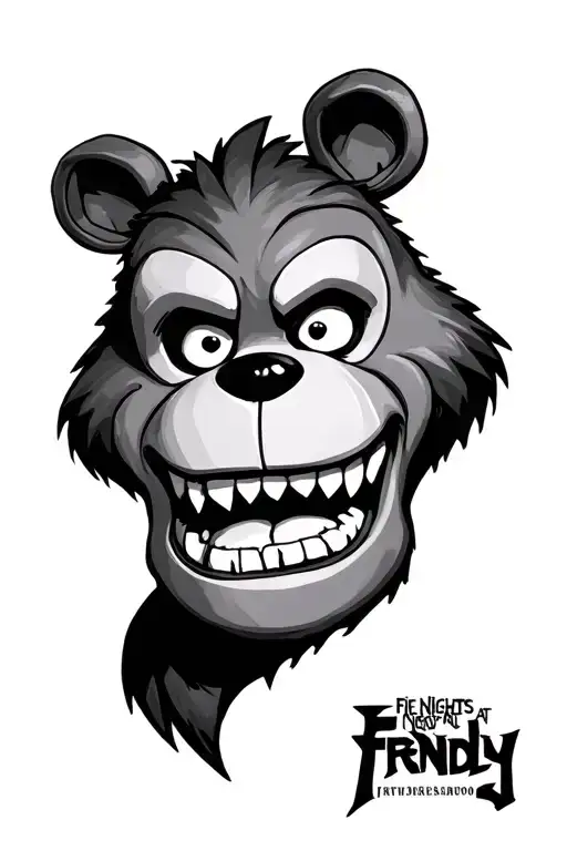  Five Nights At Freddy combined  tattoo design idea