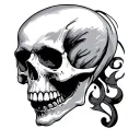 Gothic Skull tattoo design idea