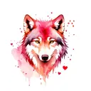 wolf, heart, tattoo design idea