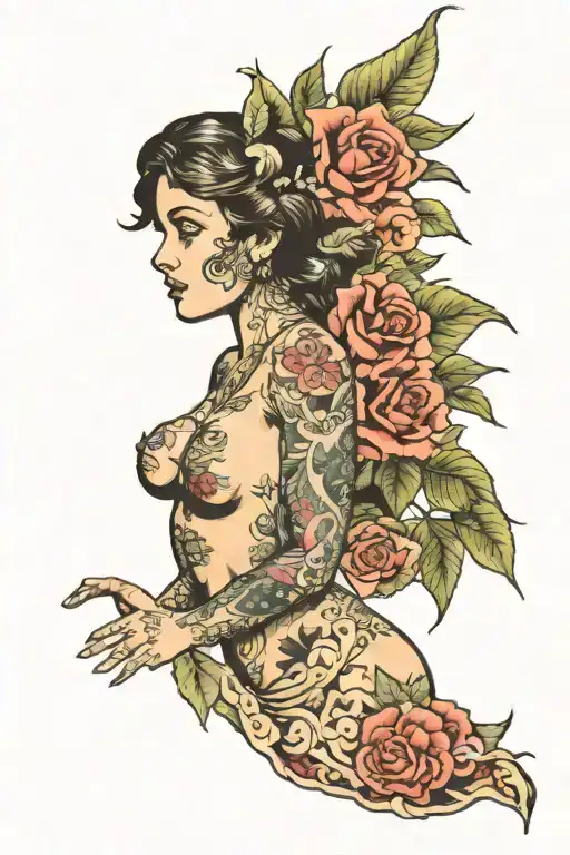 12 year old girl naked with open vagina tattoo design idea