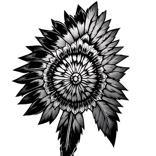 Indian arrowhead tattoo design idea