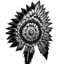 Indian arrowhead tattoo design idea