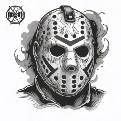 Jason Voorhees mask tattoo design idea
