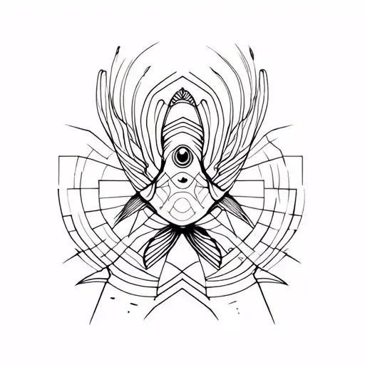 Christian fish tattoo design idea