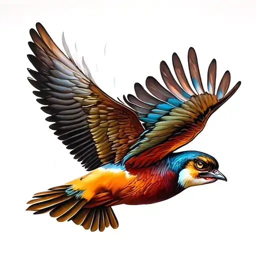 Icaro flying close tattoo design idea