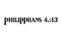 "Philippians 4:13" tattoo design idea