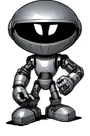 mechanical Marvin the martian tattoo design idea