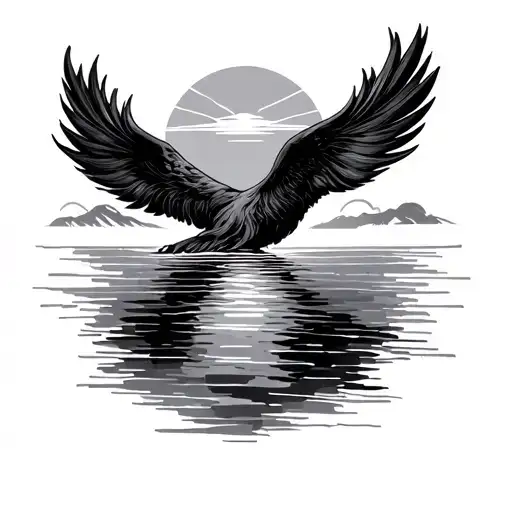 Sunrise tattoo design idea