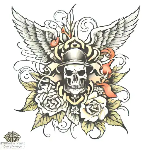 ptsd military tattoo design idea