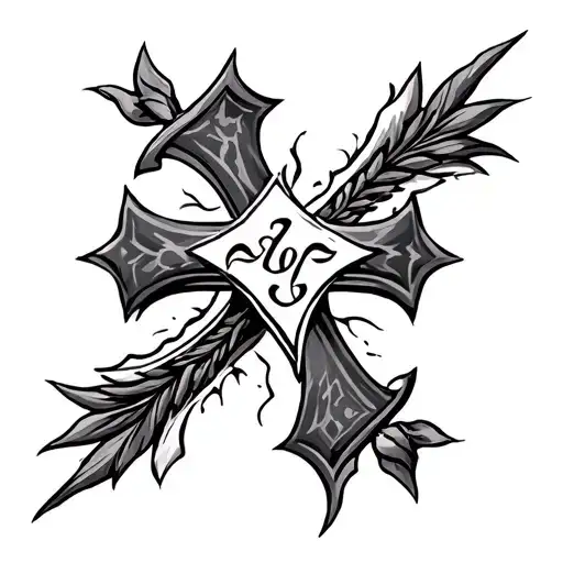 Serbian cross tattoo tattoo design idea