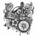 music math tattoo design idea