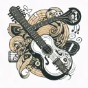 music math tattoo design idea