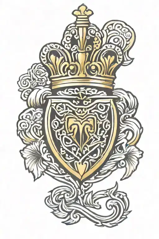 claddagh symbol intertwined with scally  cap tattoo design idea
