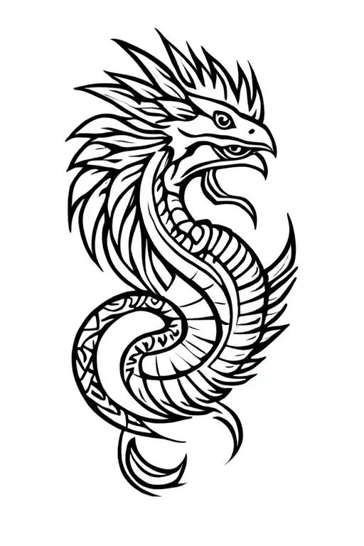 quetzalcoatl tattoo design idea
