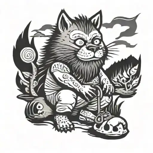 Luke Combs where the wild things are  tattoo design idea