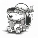 Snoopy tattoo design idea