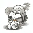 Snoopy tattoo design idea