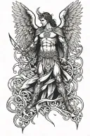 Archangel Lucifer tattoo design idea