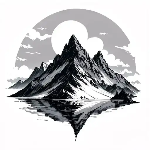 3 Peaks tattoo design idea