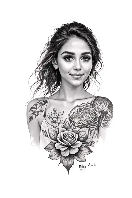 Riley Reid tattoo design idea