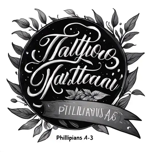 Philippians 4:13 tattoo design idea