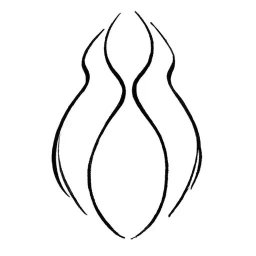 twin flames symbol tattoo design idea