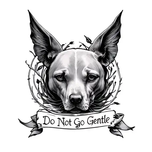 Do Not Go Gentle tattoo design idea