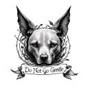 Do Not Go Gentle tattoo design idea