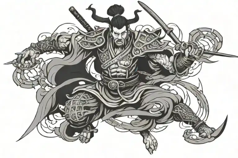 bushido tattoo design idea