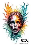 Survivor Of Abuse tattoo design idea