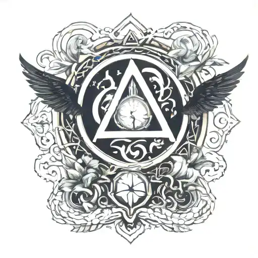 Tolkien symbols tattoo design idea
