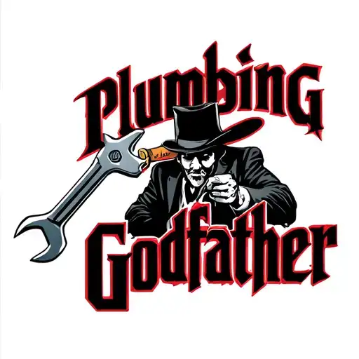"Plumbing Godfather " mobster with wrench  tattoo design idea