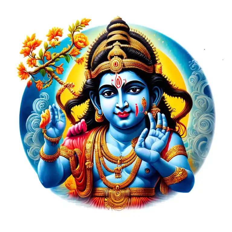 Hanuman Chalisa tattoo design idea