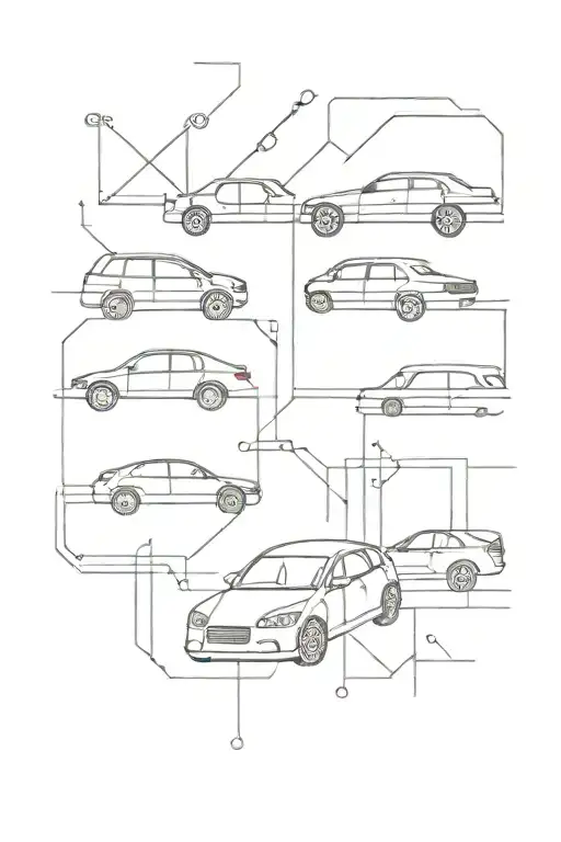 car shift pattern inspired tattoo design idea
