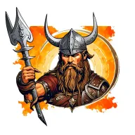 Viking warrior tattoo design idea