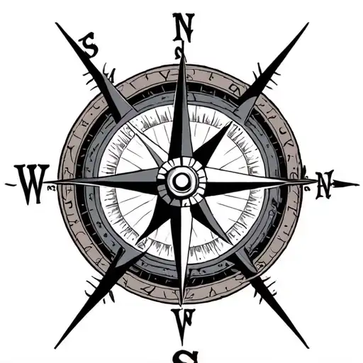 The "Compass of Life" design will look great on your bicep. Here's a refined version of the concept:*Refined Design* tattoo design idea