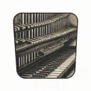 Piano keys tattoo design idea