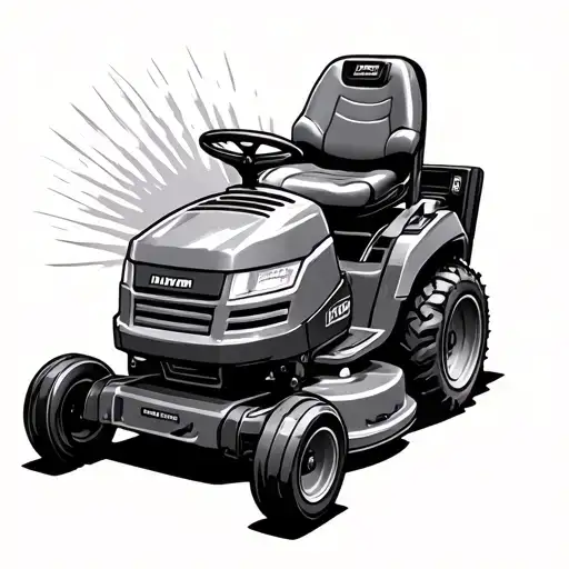 Lawnmower tattoo design idea