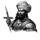 Sikh Warrior tattoo design idea