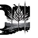 Ogham tattoo design idea