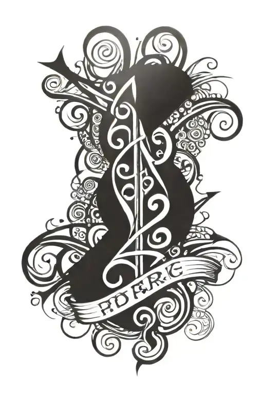 Hard Days Amazing Grace Through Faith" incorporated tattoo design idea
