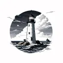 Lighthouse tattoo design idea