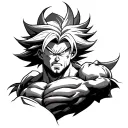 Broly tattoo design idea