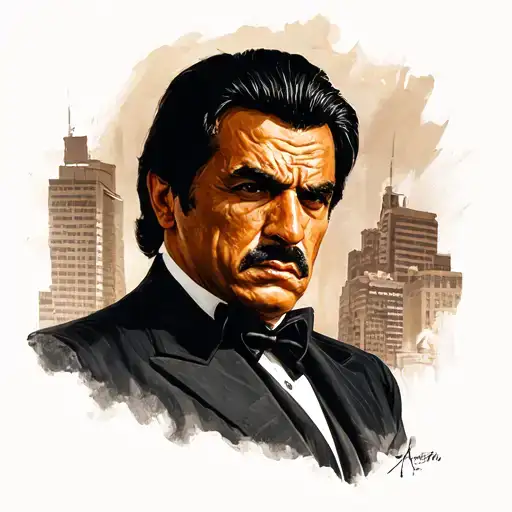 scarface, godfather, mafia tattoo design idea