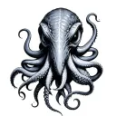 conger eel cthulhu inspired tattoo design idea