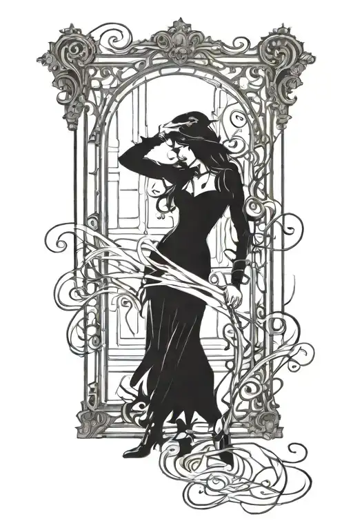 I see their shadows dance on the wallsAs voices echo in empty halls tattoo design idea